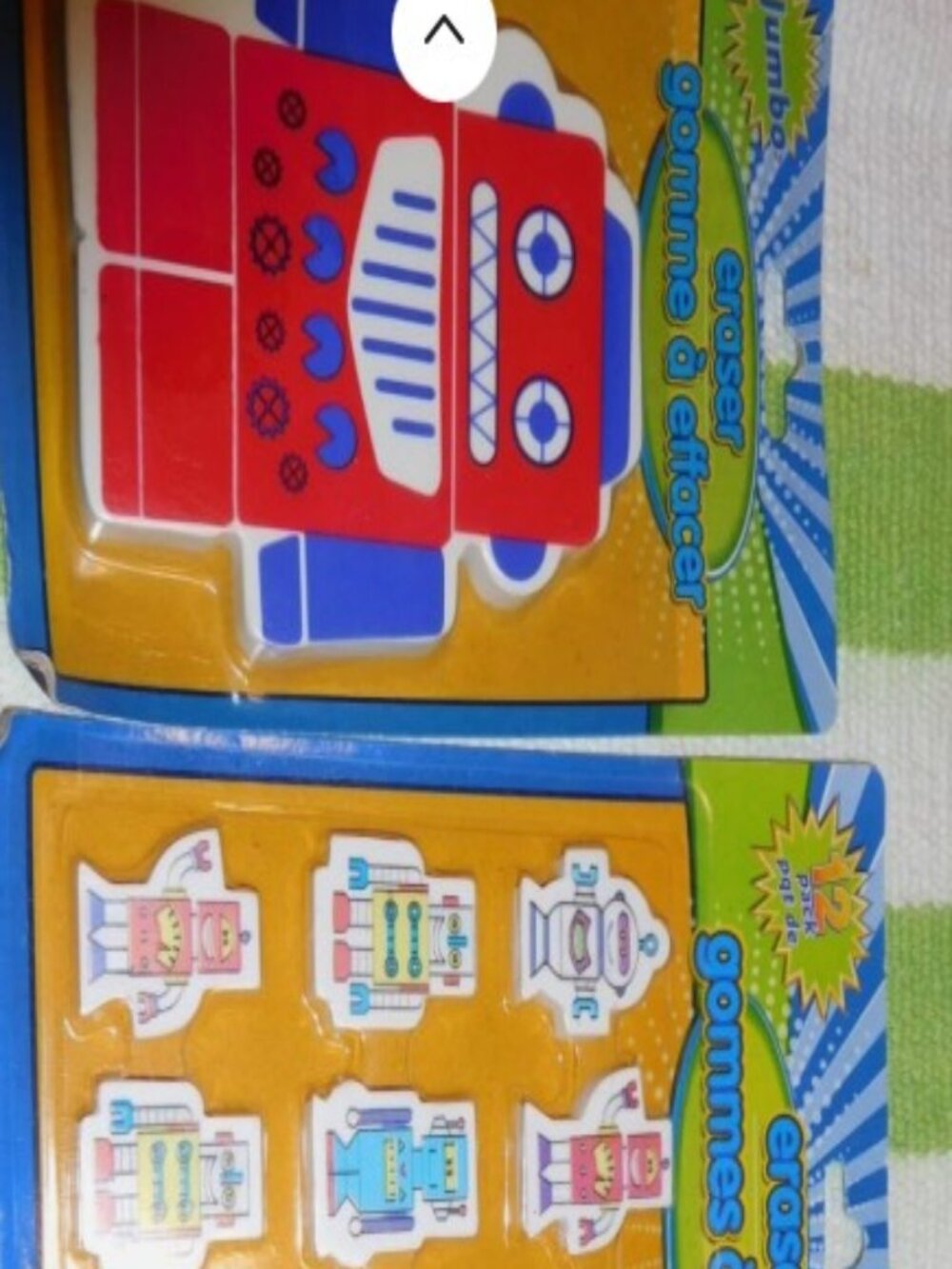 new LOT OF ROBOT ERASERS